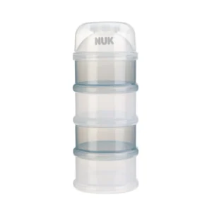 NUK Boîte Doseuse pour Poudre de Lait 4 Compartiments Empilables