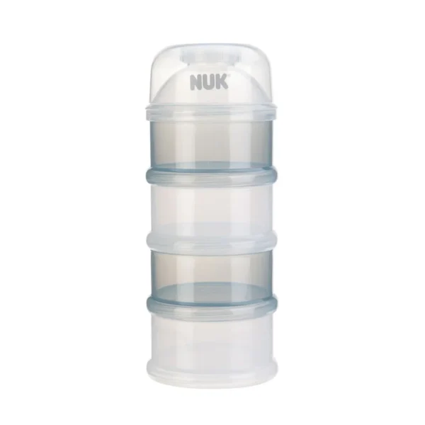 NUK Boîte Doseuse pour Poudre de Lait 4 Compartiments Empilables