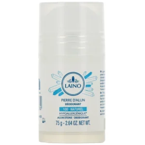 Laino Pierre d'Alun Déodorant Naturel Anti-Transpirant Sans Sels d'Aluminium Ajoutés 75 g