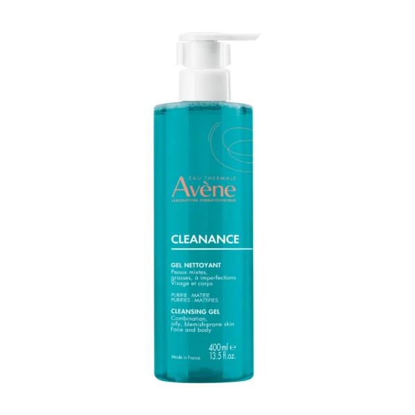 Avène Cleanance Gel Nettoyant Sans Savon Peaux Grasses à Imperfections 400 ml