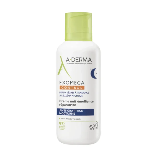 A-Derma Exomega Control Crème Nuit Émolliente Réparatrice 400 ml