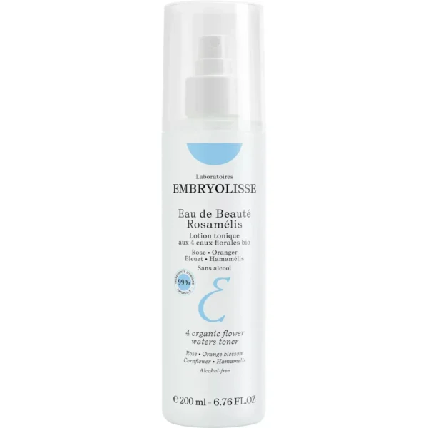 Embryolisse Eau de Beauté Rosamelis Tonique aux 4 Fleurs Sans Alcool 200 ml