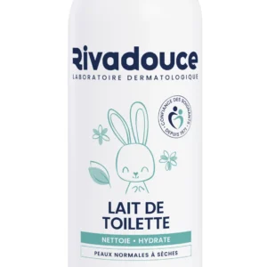 Rivadouce Bébé Lait de Toilette Bio Sans Rinçage Fleur de Lotus Cosmos Organic 99 % Naturel 500 ml