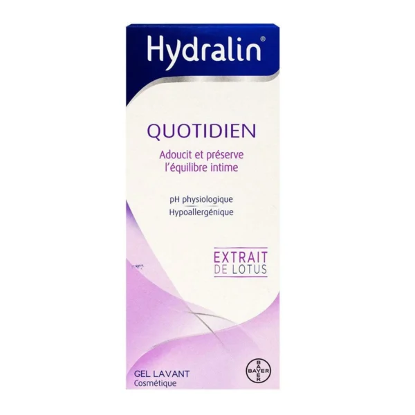 Hydralin Quotidien Gel Lavant Hygiène Intime Quotidienne Extrait de Lotus 200 ml