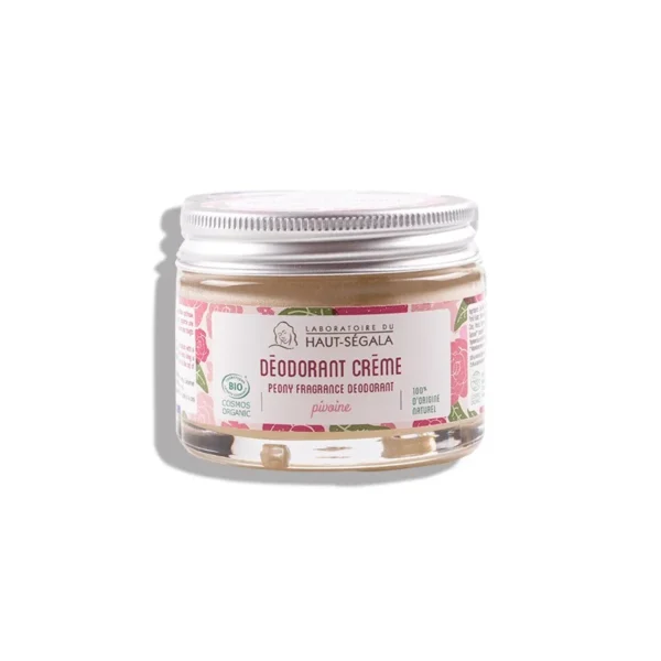 Laboratoire du Haut-Ségala Déodorant Crème Pivoine Bio 100 % Naturel 50 g