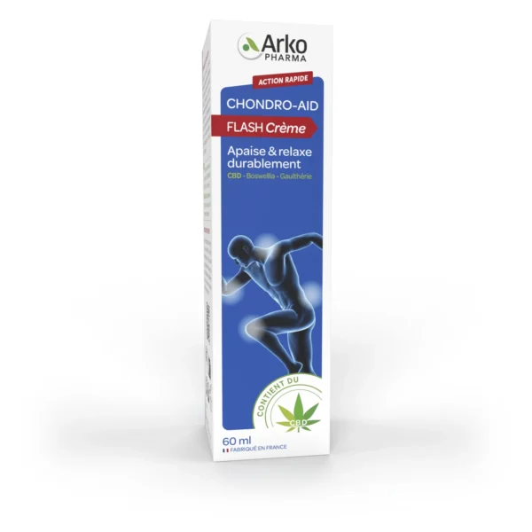 Arkopharma Chondro-Aid Flash Crème de Massage Gênes Articulaires et Musculaires 60 ml