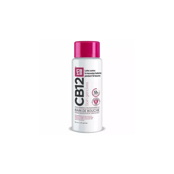 CB12 Soin Gencives Bain de Bouche 12 Heures Menthe 250 ml
