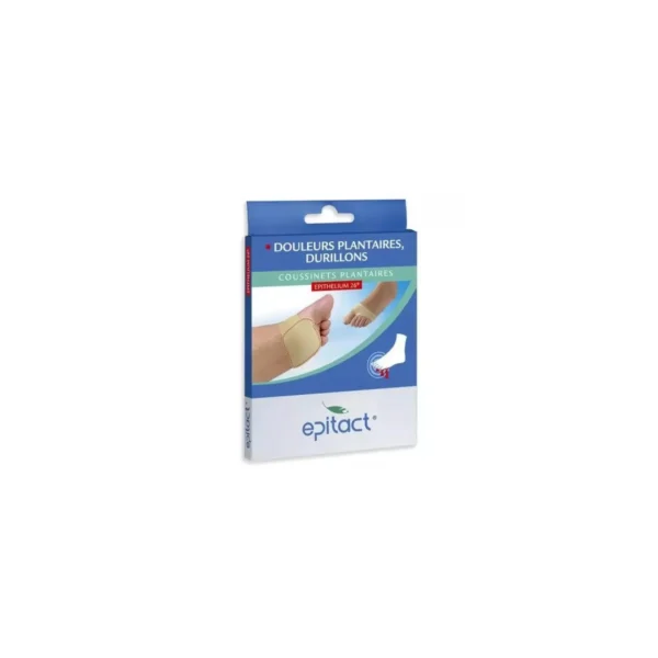 Epitact Coussinets Plantaires Epithelium 26 Douleurs Plantaires Durillons Taille L 42-44 Sachet de 2