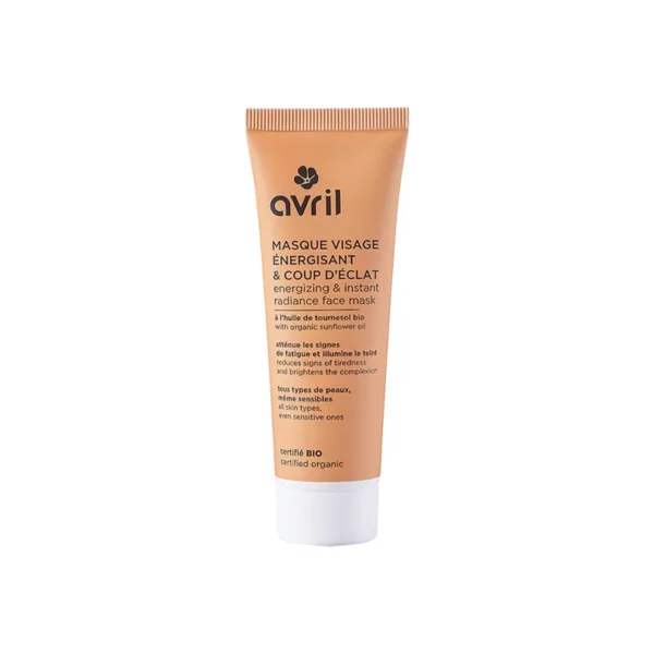 Avril Masque Visage Énergisant et Coup d'Éclat Certifié Bio 50 ml