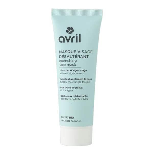 Avril Masque Visage Désaltérant Extrait d'Algue Rouge Certifié Bio 50 ml