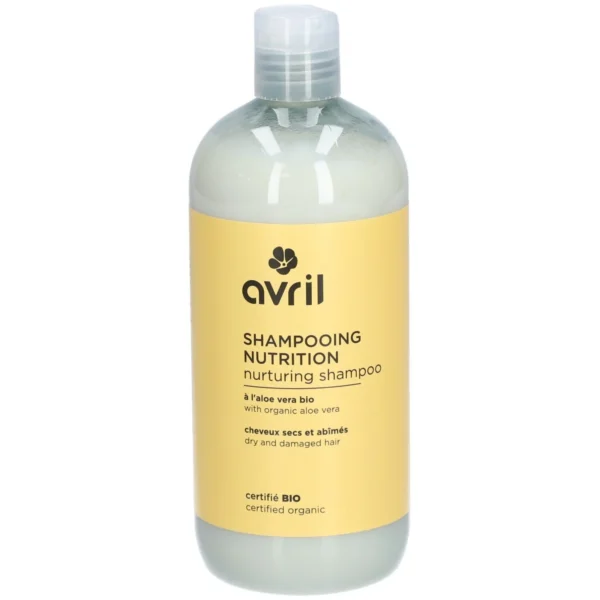 Avril Shampooing Nutrition Certifié Bio Cheveux Secs et Abîmés 500 ml
