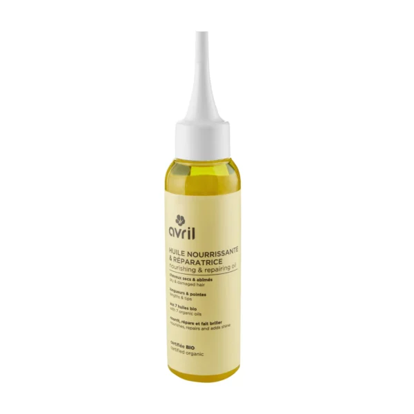 Avril Huile Nourrissante et Réparatrice Cheveux Secs ou Abîmés Certifiée Bio 100 ml