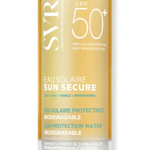 SVR Sun Secure Eau Solaire Protectrice SPF 50+ Bi-Phase Brume Ultra-Fraîche Hydratante Peaux Hypersensibles 200 ml