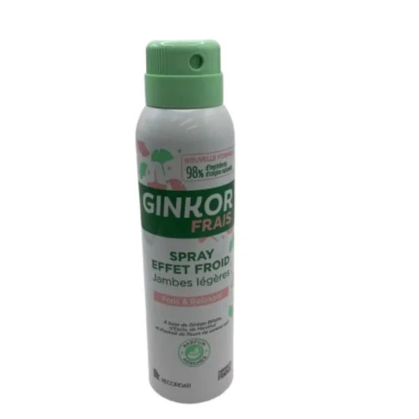 Ginkor Frais Spray Effet Froid Jambes Légères 125 ml
