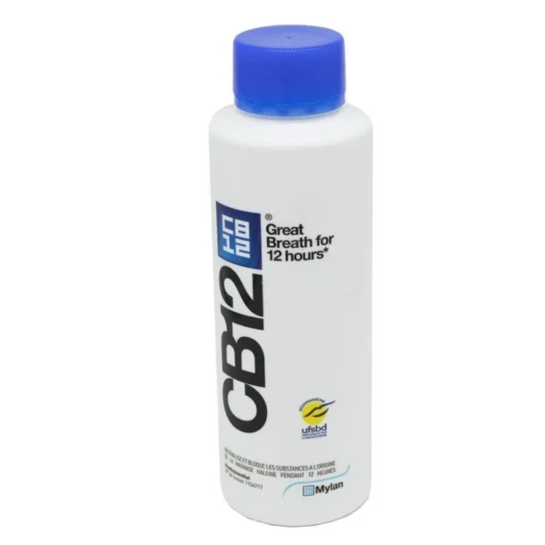 CB12 Bain de Bouche Haleine Sûre 12 Heures Menthe 500 ml