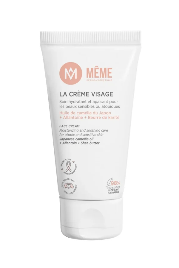 MÊME La Crème pour le Visage Peaux Sèches Sensibles et Fragilisées Karité Camélia 50 ml