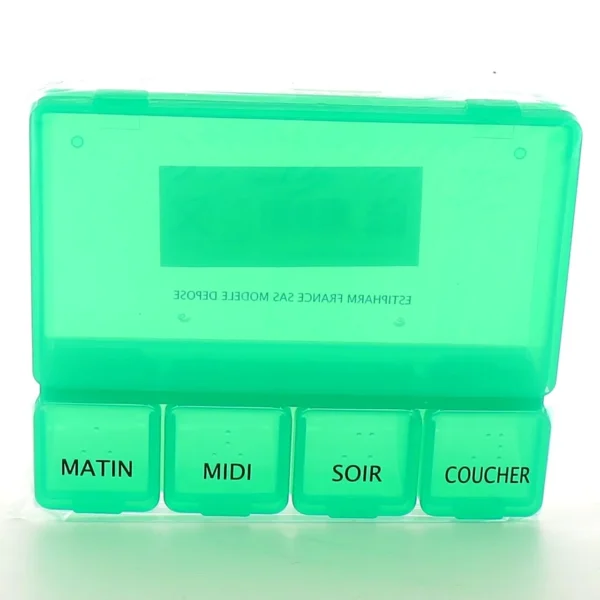 Estipharm Pilulier Journalier Rectangle 4 Prises Marquage Braille