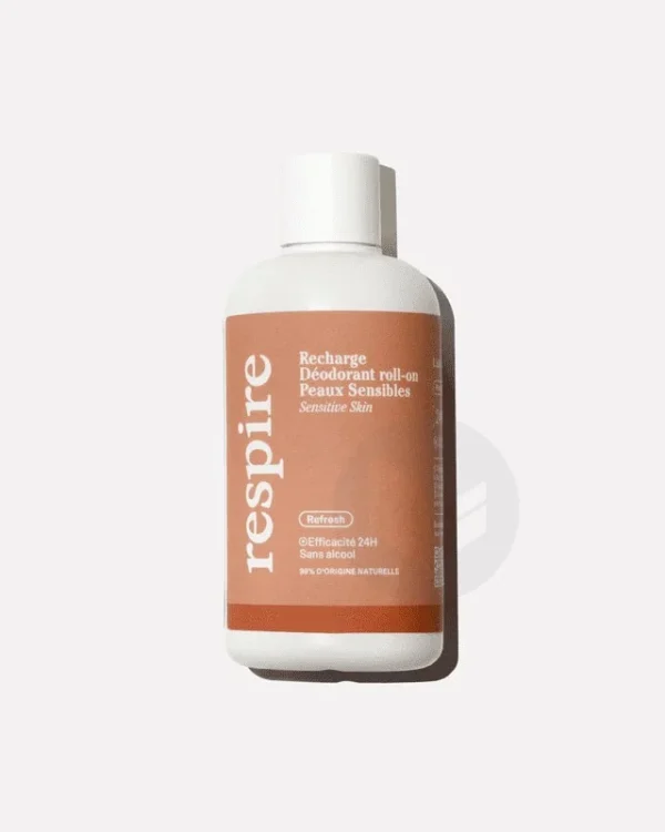 Respire Éco-Recharge Déodorant Roll-On Peaux Sensibles 150 ml