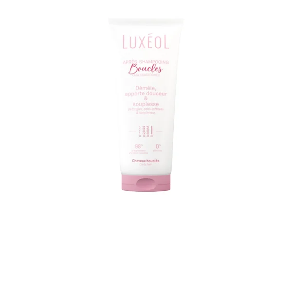 Luxéol Après-Shampooing Boucles Démêlant Cheveux Ondulés à Bouclés Sans Silicone 200 ml
