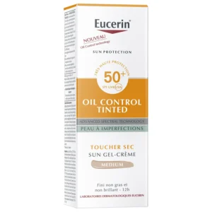 Eucerin Sun Protection Oil Control Gel-Crème Toucher Sec Teinté SPF50+ Peaux Grasses