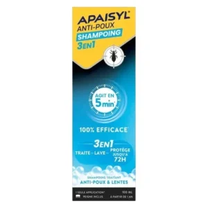 Apaisyl Anti-Poux Shampooing 3 en 1 100 ml