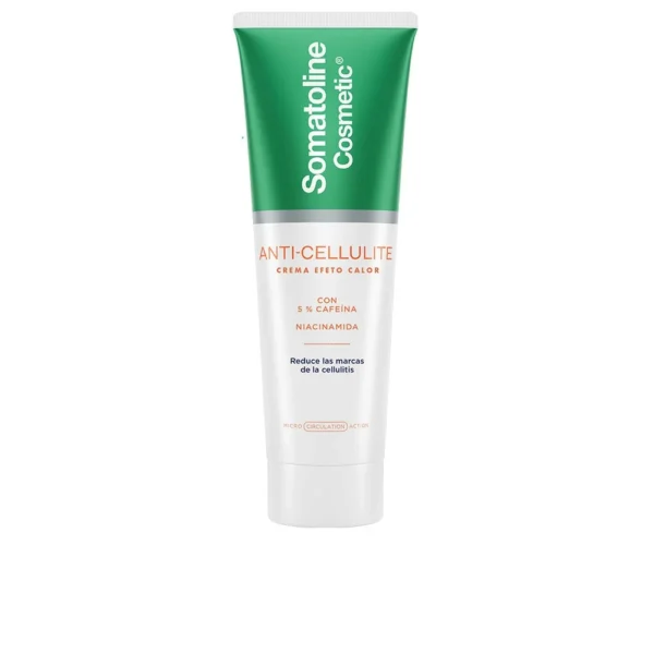 Somatoline Cosmetic Anti-Cellulite Crème Thermoactive Effet Chaud Caféine 5 % Gingembre Escine Peau d'Orange 250 ml