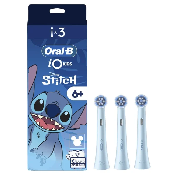 Oral-B iO Kids Brossettes Disney Stitch 6+ Lot de 3