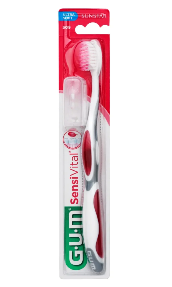 GUM Sensivital 509 Brosse à Dents Ultra-Souple Tête Compacte