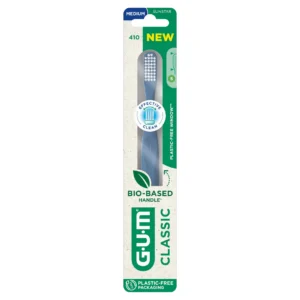 GUM Classic 410 Brosse à Dents Bio-Sourcée Medium