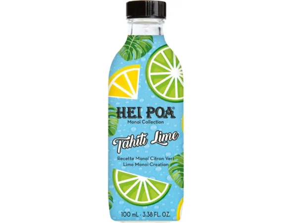 Hei Poa Monoï de Tahiti Collection Tahiti Lime Huile Corps et Cheveux 100 ml