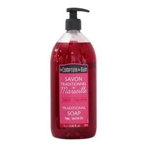 Le Comptoir du Bain Savon Traditionnel de Marseille Liquide Coquelicot 1 L