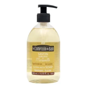 Le Comptoir du Bain Savon de Marseille Liquide Surgras Neutre Sans Parfum Hypoallergénique 500 ml