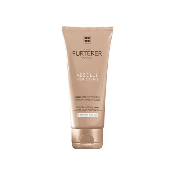 René Furterer Absolue Kératine Masque Réparateur Ultime Cheveux Épais et Abîmés 100 ml