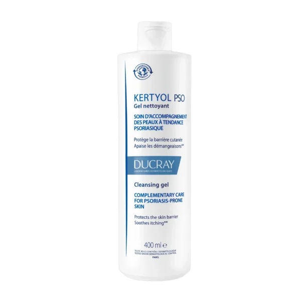 Ducray Kertyol P.S.O. Gel Nettoyant Surgras Peaux à Tendance Psoriasique 400 ml
