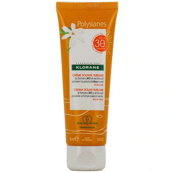 Klorane polysianes crème solaire sublime spf30 50ml