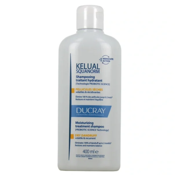 Kelual Squanorm Shampoing Traitant Hydratant Pellicules Sèches 400 ml