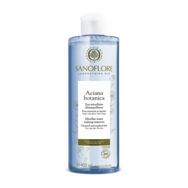 Sanoflore Aciana Botanica Eau Micellaire Démaquillante Bio Bleuet Toutes Peaux Sensibles 400 ml
