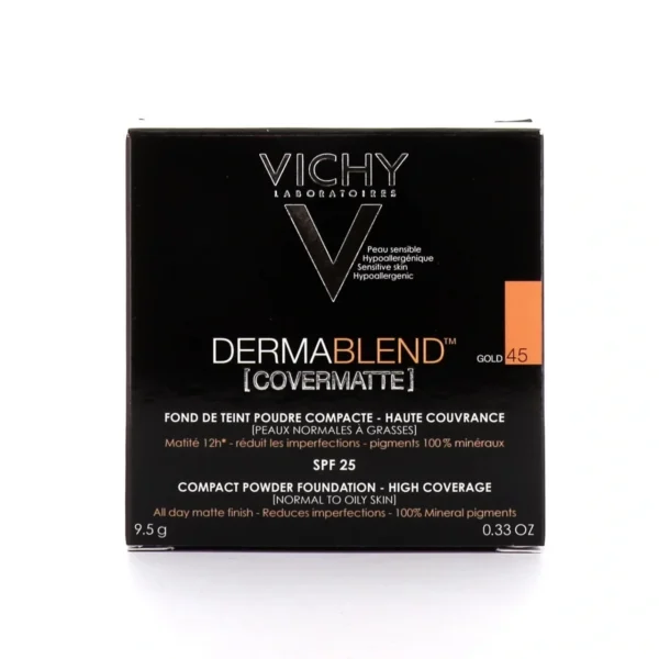 Dermablend Covermatte Fond de teint poudre compacte  9,5g - Teinte 45 GOLD