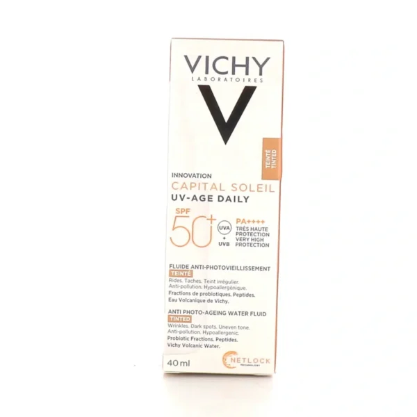 Capital Soleil UV-AGE DAILY TEINTE SPF50+ Flacon 40ml