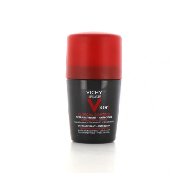Vichy Homme Détranspirant anti-odeur 96h - Roll-on 50ml