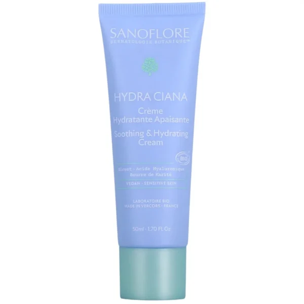 Sanoflore Aciana Botanica Crème Légère Hydratante 48h Bio Peaux Sensibles Normales à Mixtes Vegan 50 ml