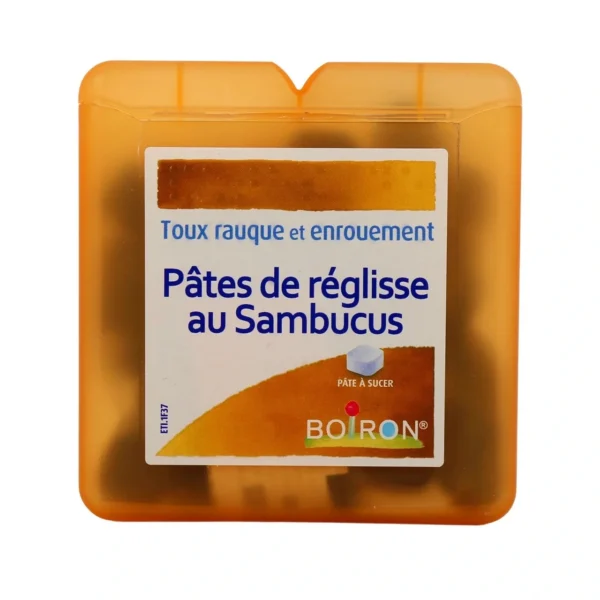 Sambucus Pâtes à sucer Adjuvant au traitement de la toux Boiron - 70g