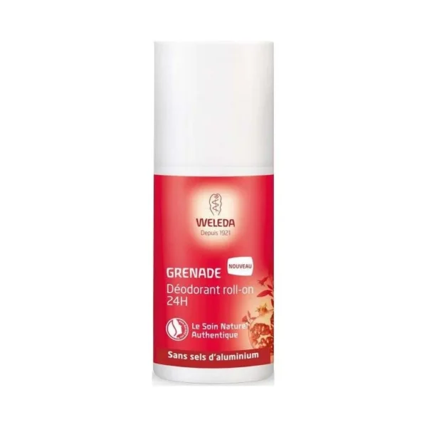 Weleda Déodorant Roll-On Grenade 24h Origine Naturelle Sans Sel d'Aluminium 50 ml
