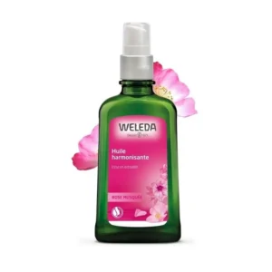 Weleda Huile Harmonisante Rose Musquée Jojoba Amande Douce Lisse et Embellit la Peau Natrue 100 ml