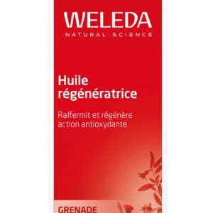 Weleda Huile Régénératrice Grenade Bio Antioxydante Corps Macadamia Jojoba Sésame 100 ml