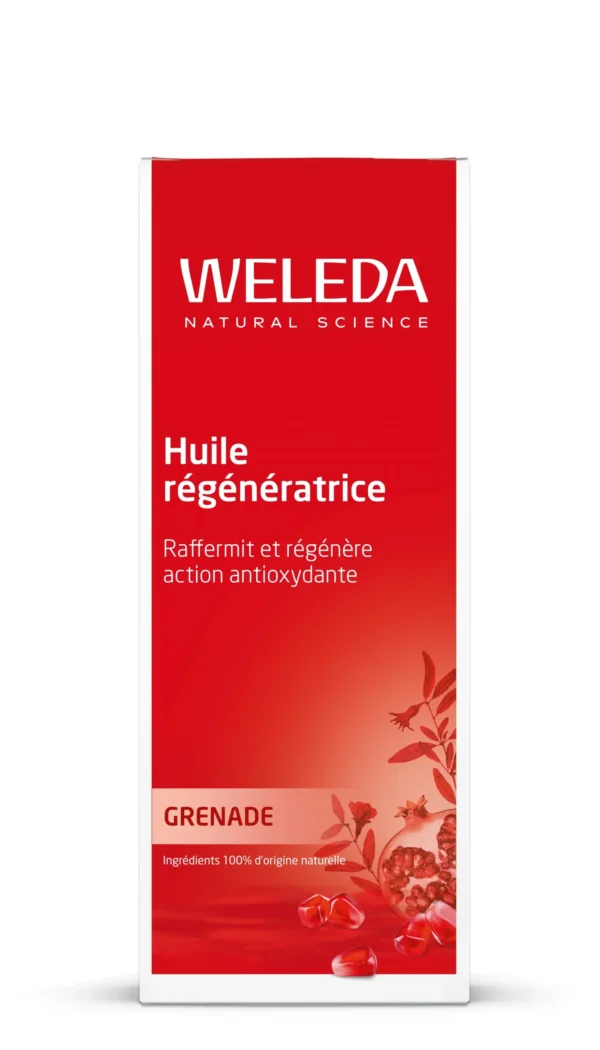 Weleda Huile Régénératrice Grenade Bio Antioxydante Corps Macadamia Jojoba Sésame 100 ml