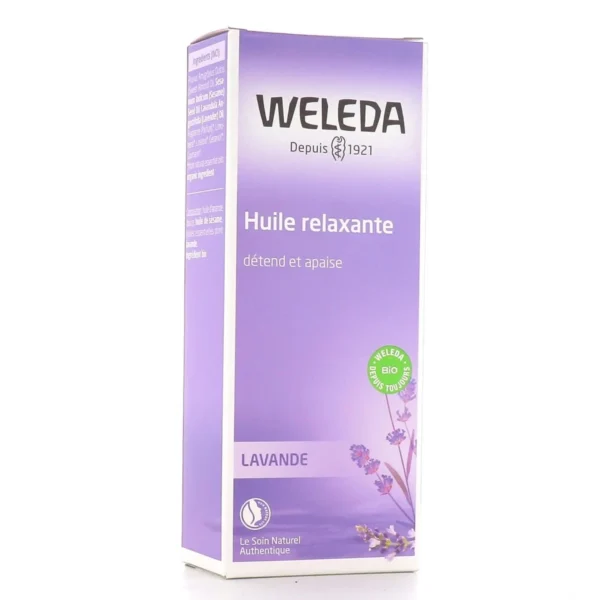 Weleda Huile Relaxante Lavande Massage Apaisant Corps Amande Douce Sésame Détente 100 ml
