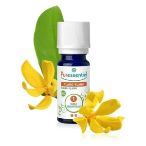 Puressentiel Huile Essentielle d'Ylang-Ylang Bio HEBBD 100 % Pure Détente Bain Massage Cheveux 5 ml