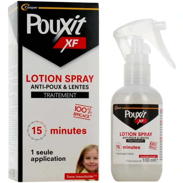 Pouxit XF Spray 100ml - Traitement anti-poux et lentes en 15 minutes