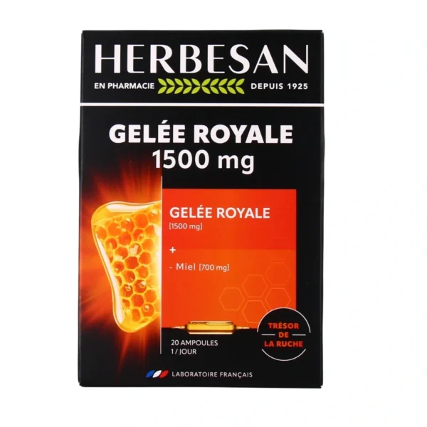 Gelée royale 1500mg ampoules 20x15ml